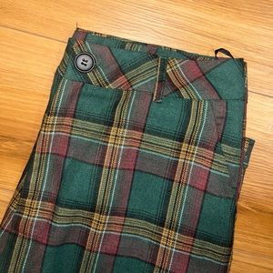 SHEIN plaid button up pants — Size 14